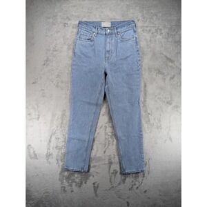 Everlane Women The Original Cheeky Jean 27R High Rise Straight Leg Blue Preppy